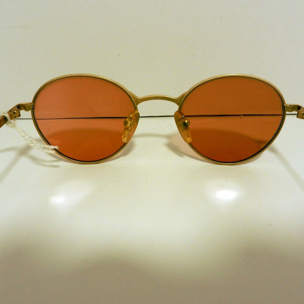 Giorgio Armani 129 759 Antique Gold Metal Brown Tortoise Oval Sunglasses 3425 - Picture 5 of 12